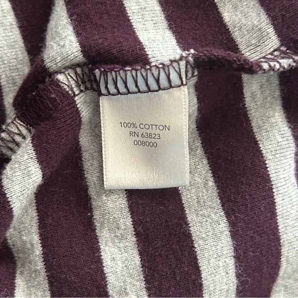 Maroon/Gray Striped Top - Picture 5 of 5